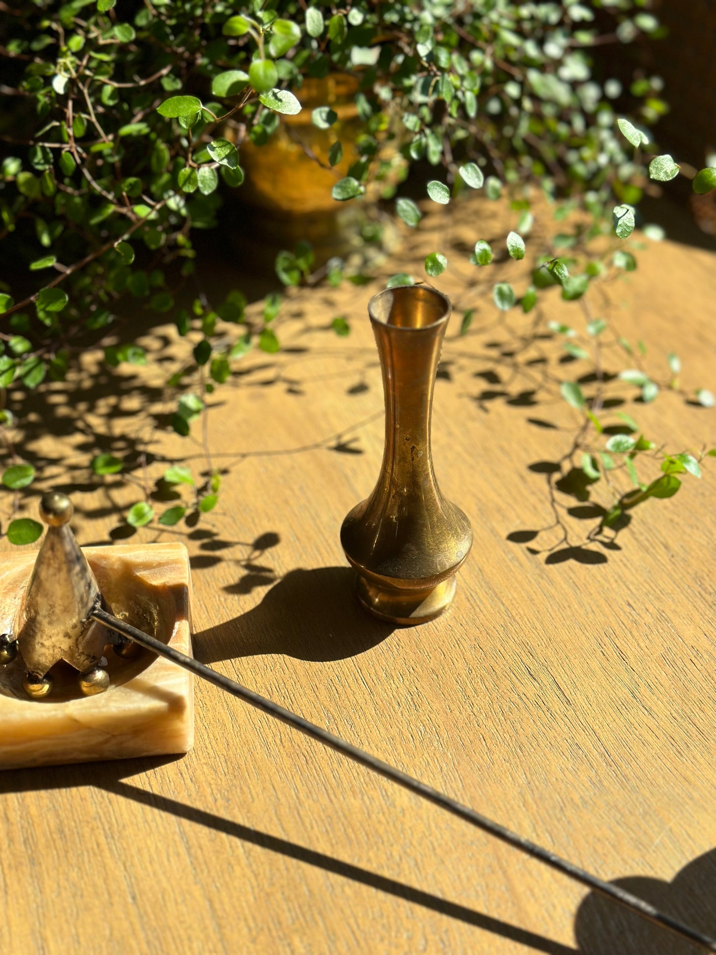 Mini brass vase