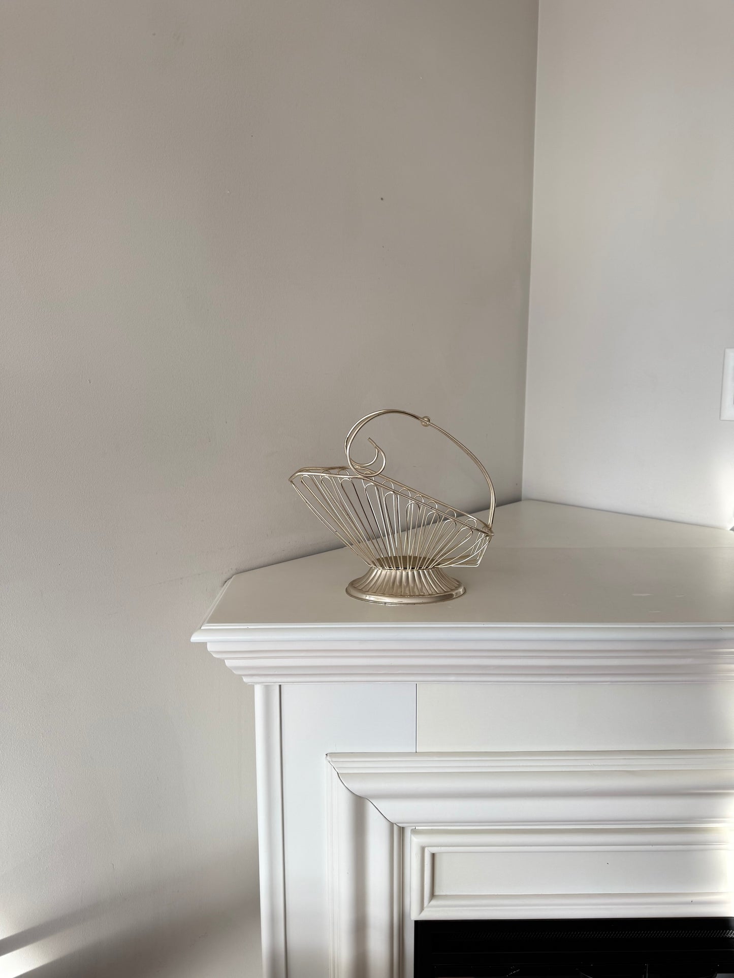 Vintage English Silver-Plated Wine Bottle Holder