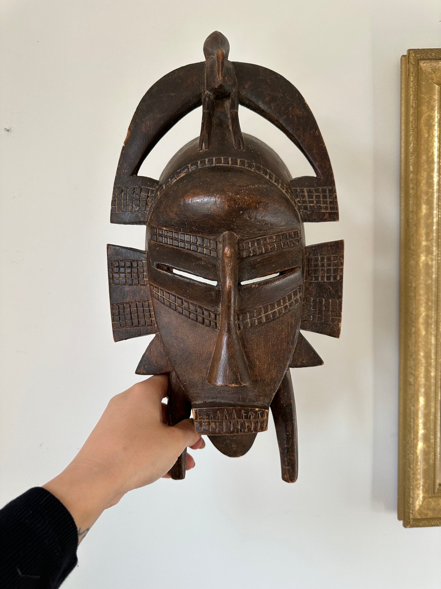 Wood carved mask