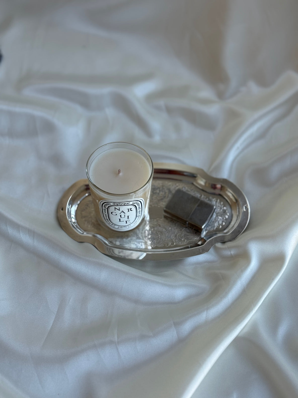 Vintage Silver-Plated Engraved Vanity Tray