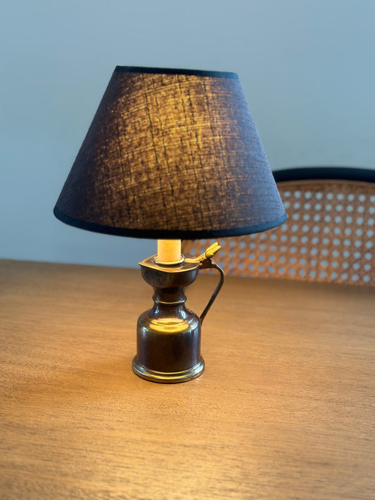 Mini vintage brass lamp
