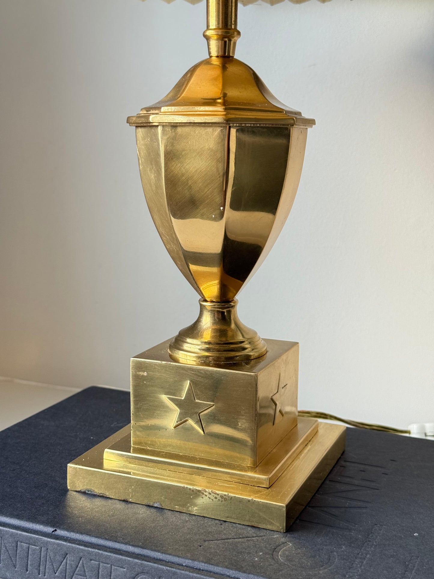 Vintage solid brass lamp