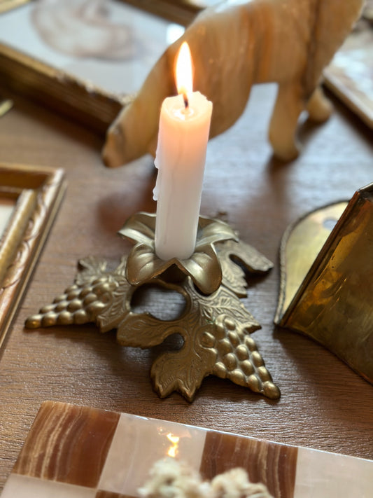 Vintage brass candleholder