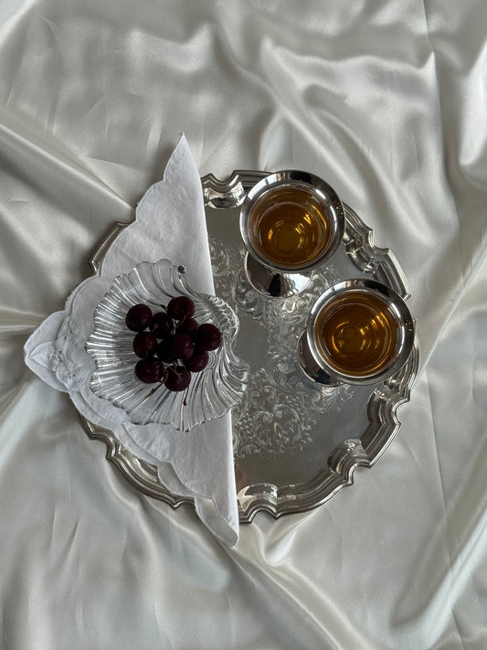 Vintage Primosa Plate England Silver-Plated Serving Tray