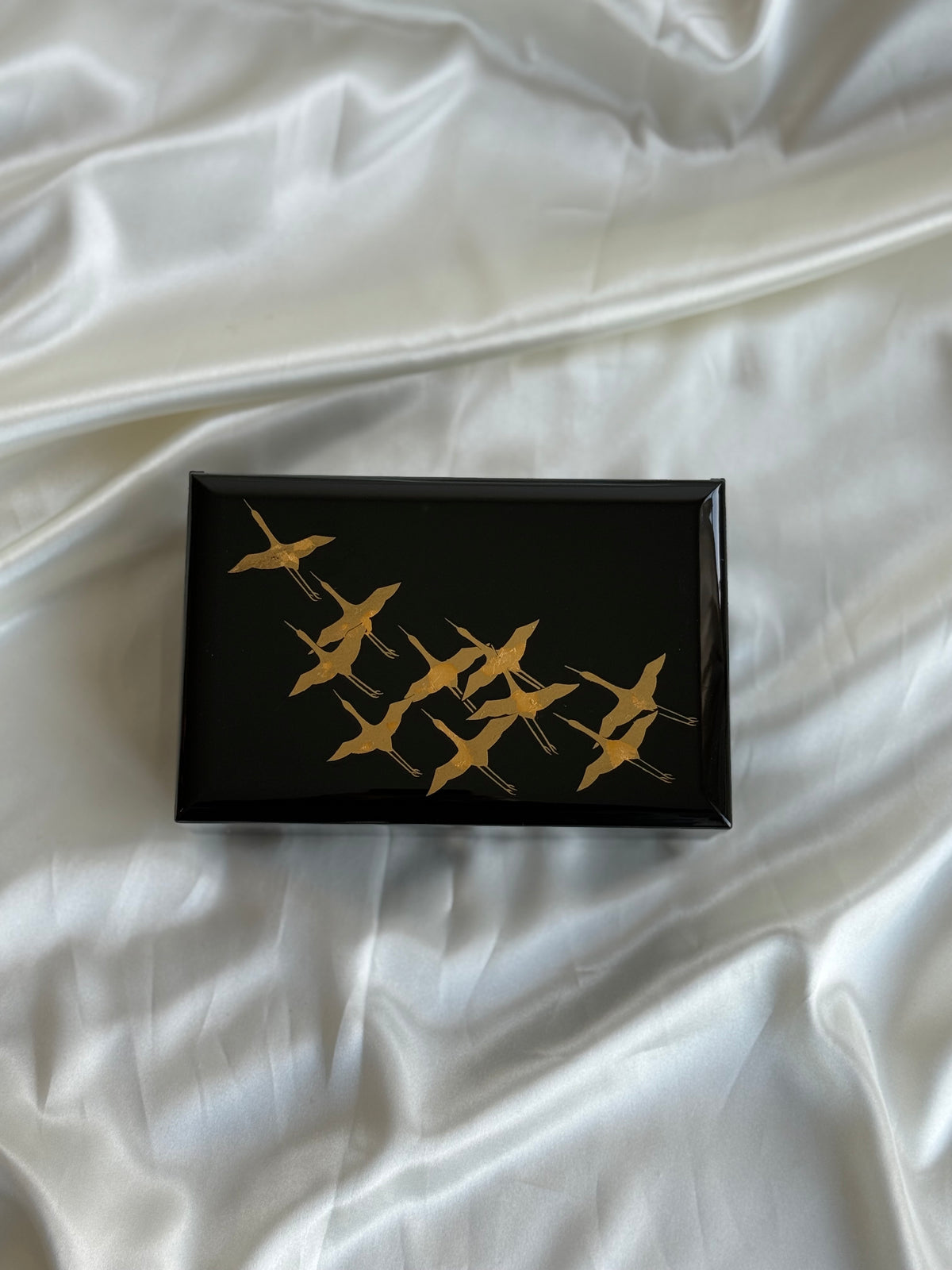 Vintage Japanese Lacquered Musical Jewelry Box