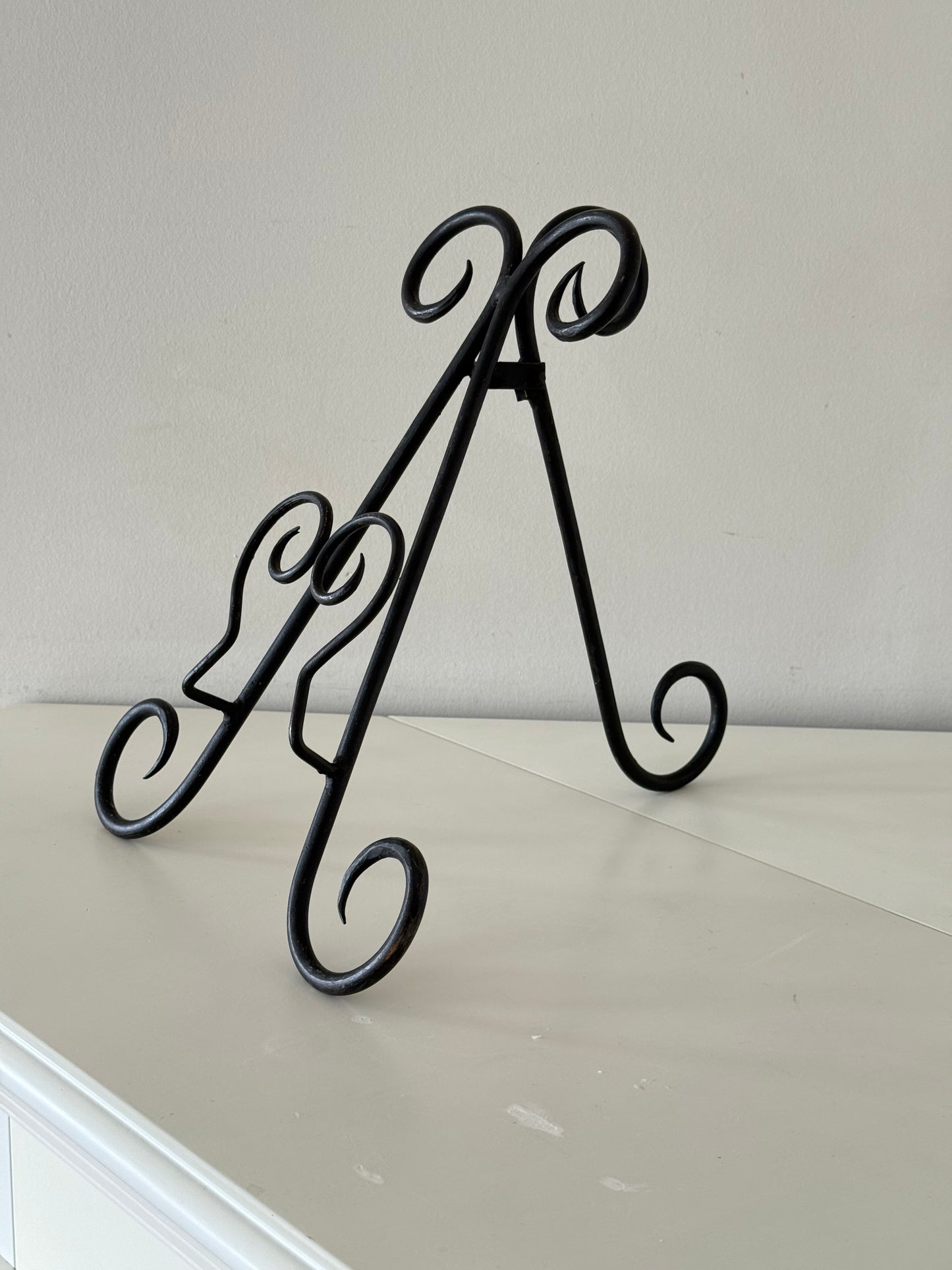 Vintage Wrought Iron Display Easel