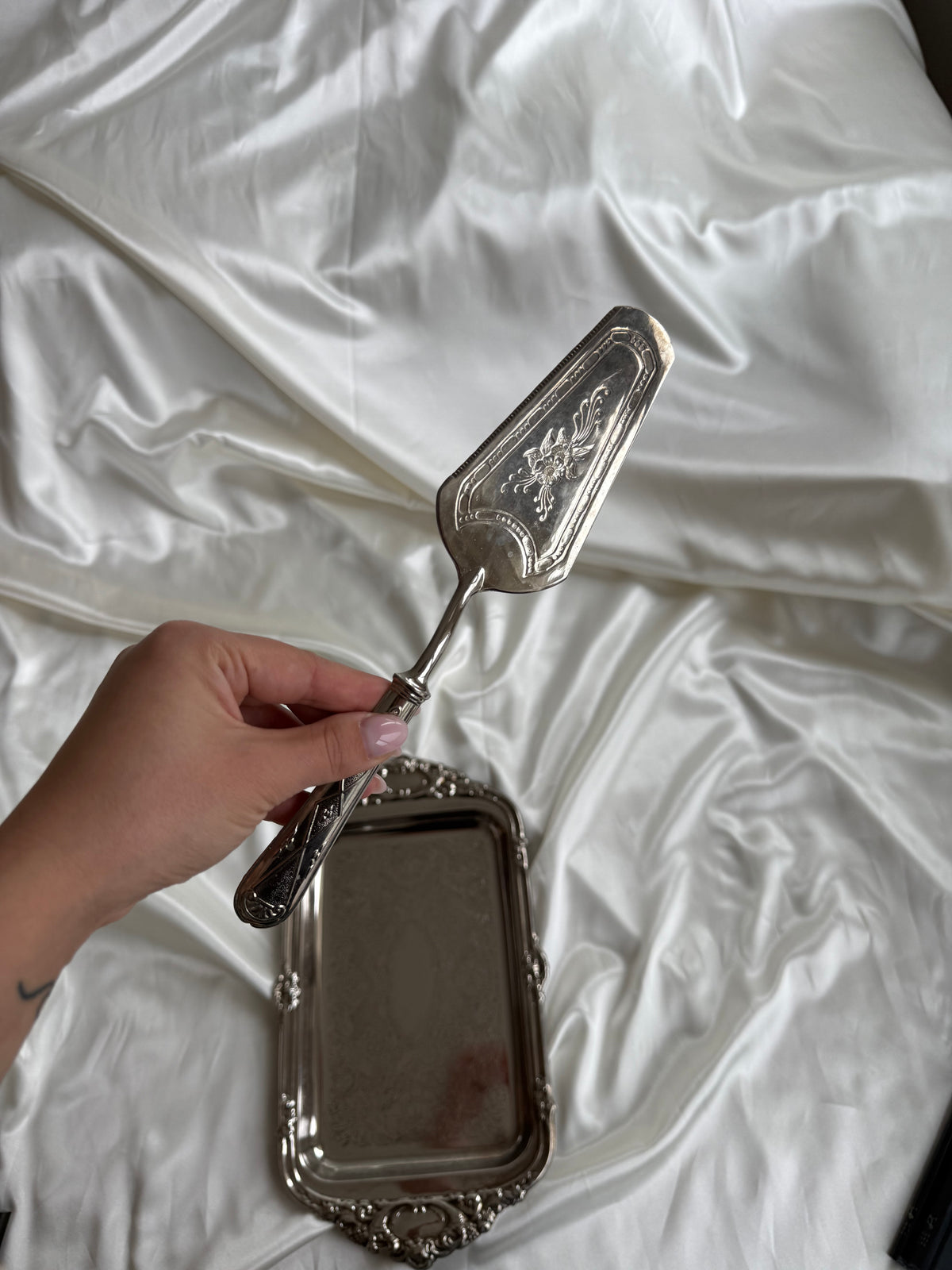 Vintage Italian Silver-Plated Cake Server
