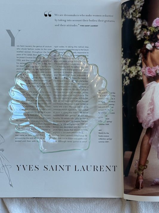 Vintage Clear Glass Shell Dish
