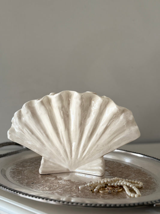 Vintage Scallop Shell Vase