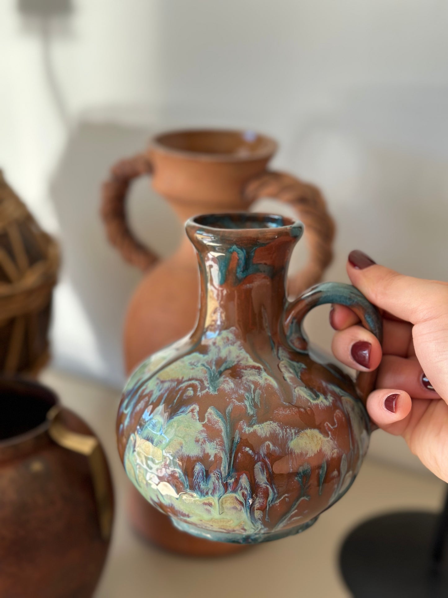 Ceramic pitcher vase