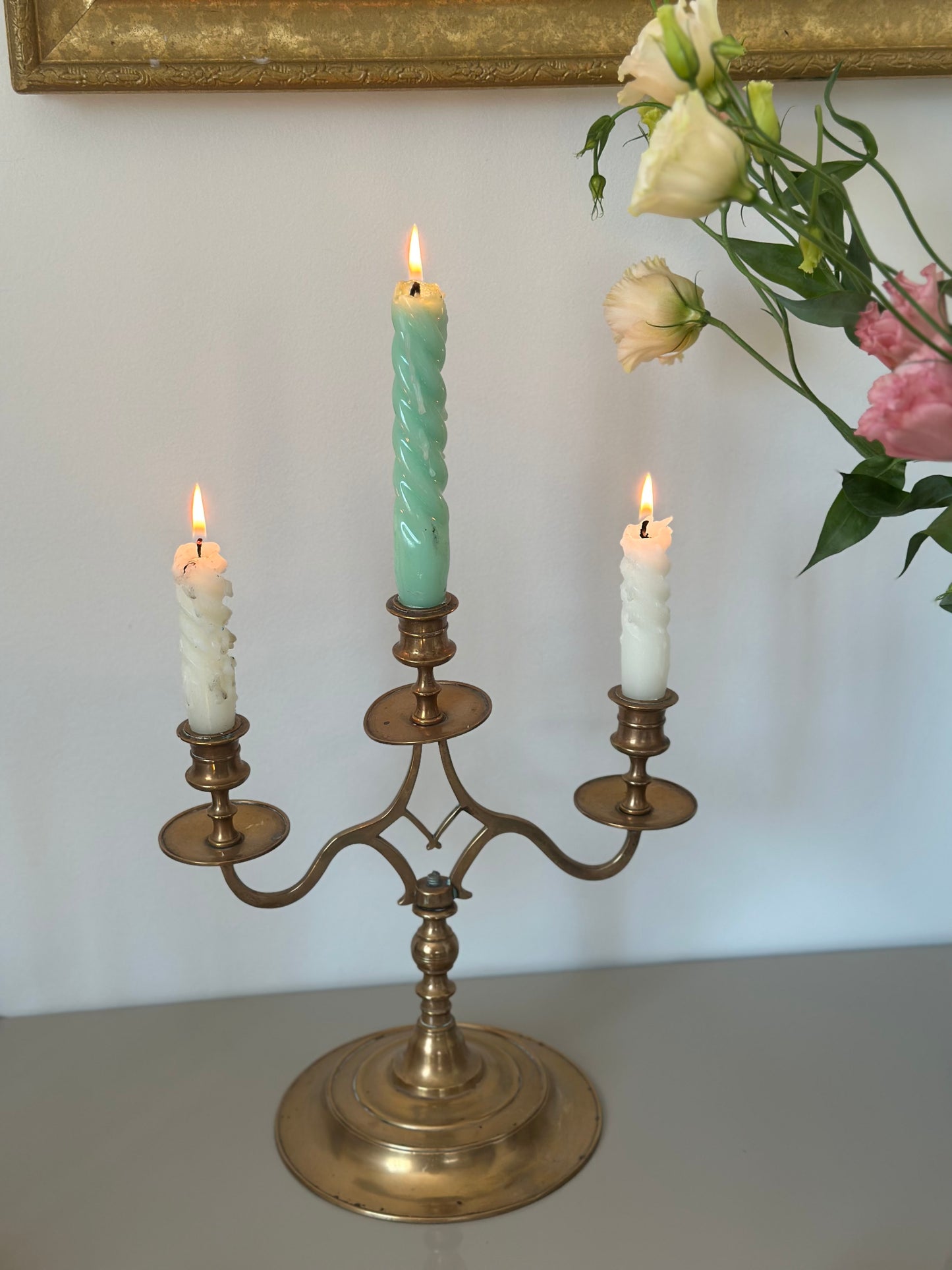 Vintage brass candelabra