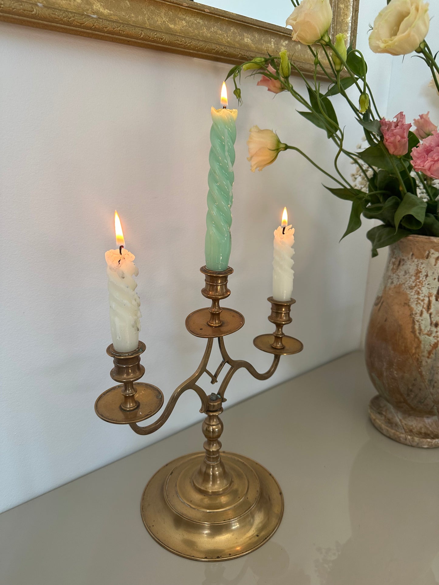 Vintage brass candelabra