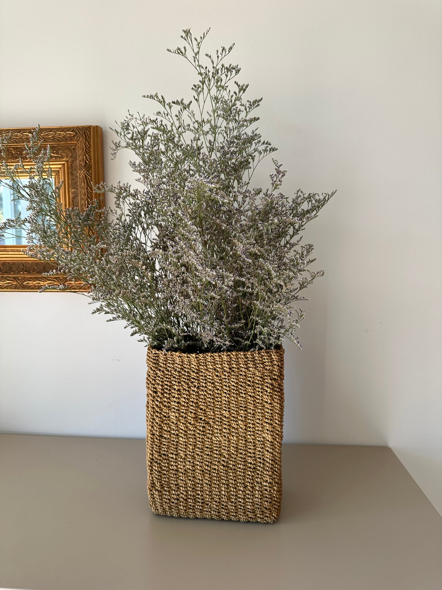 Large wicker vase