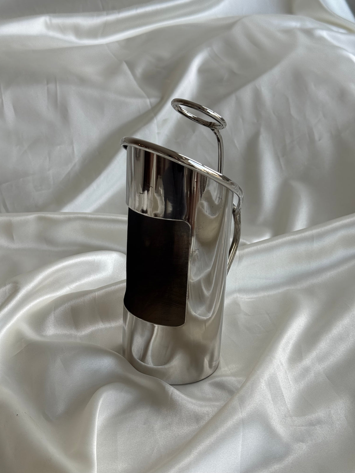 Vintage EP Brass Silver-Plated Wine Bottle Holder