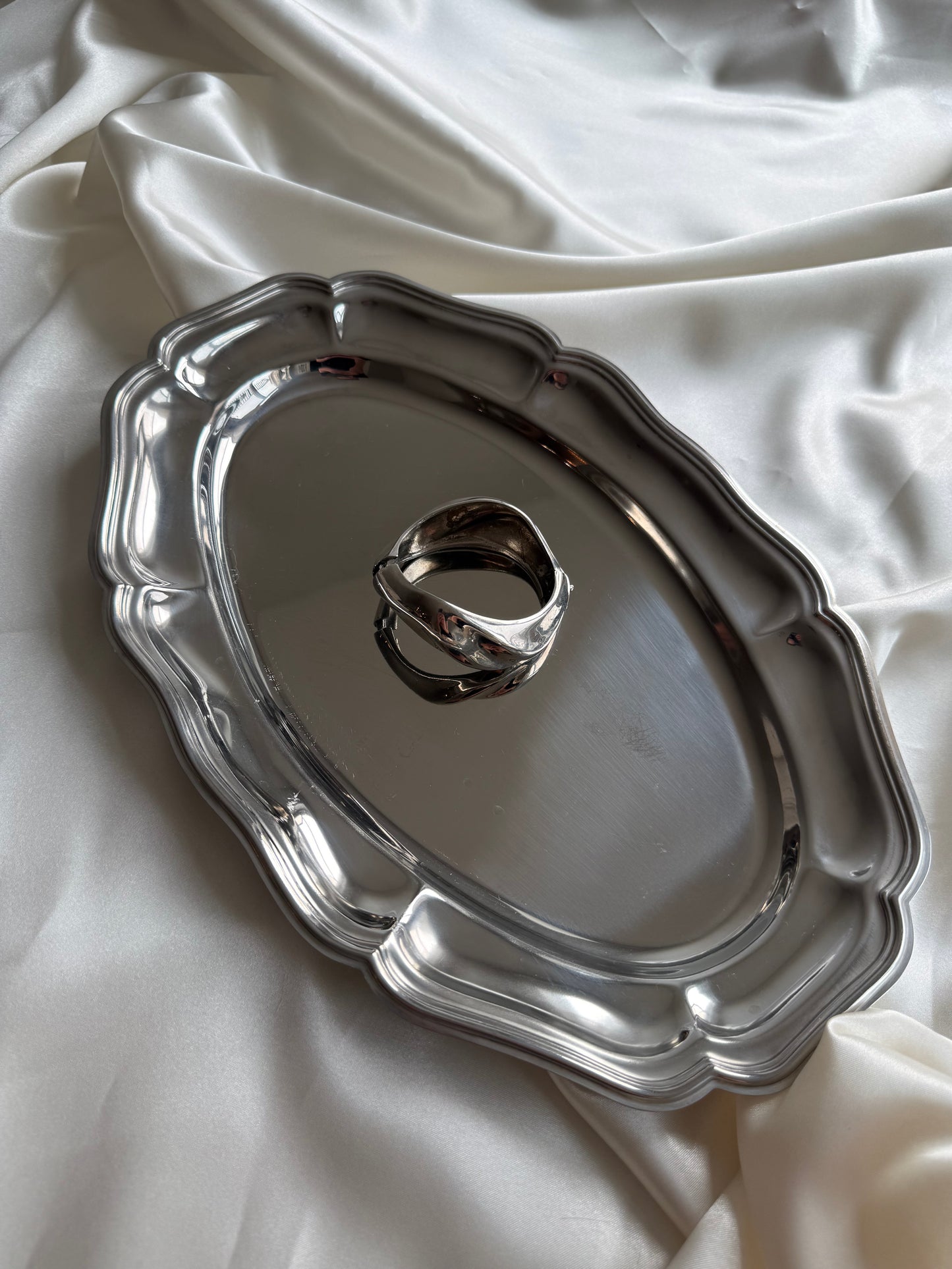 Silver-Plated Clasp Bracelet