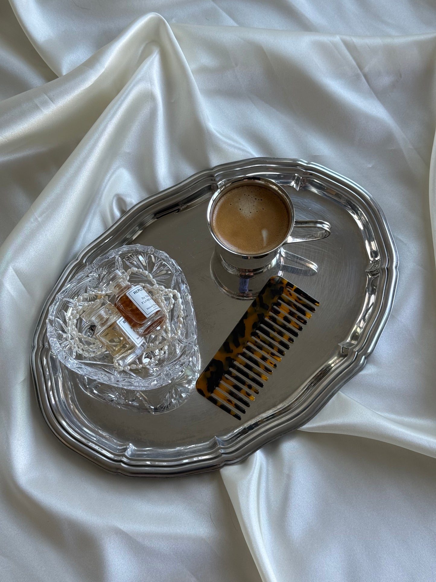 Small Vintage Footed Cut Crystal Bowl