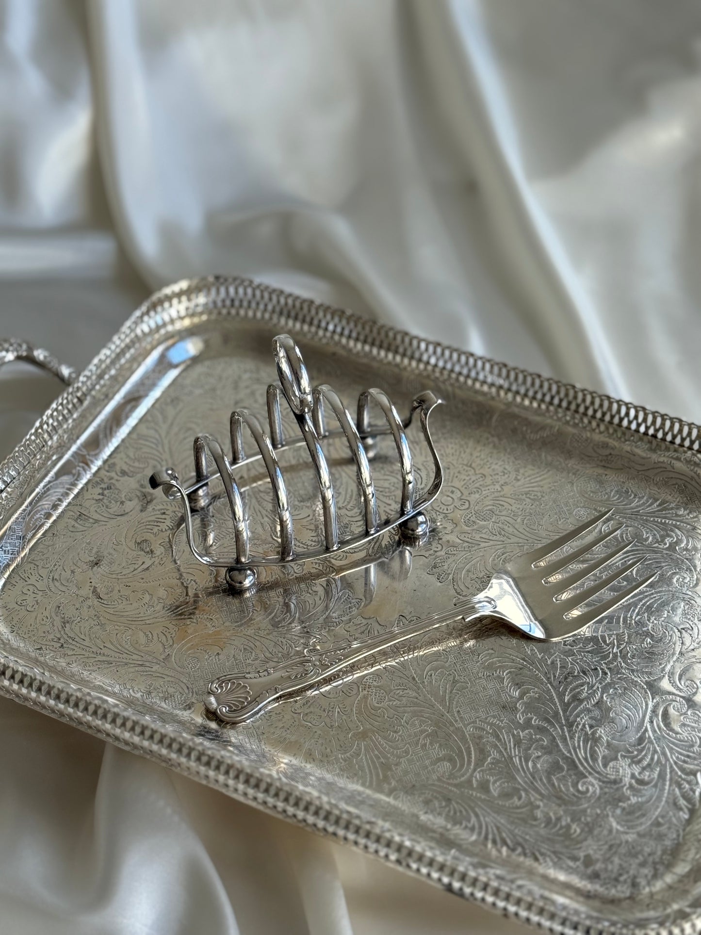 Vintage English Silver Plate Toast Rack