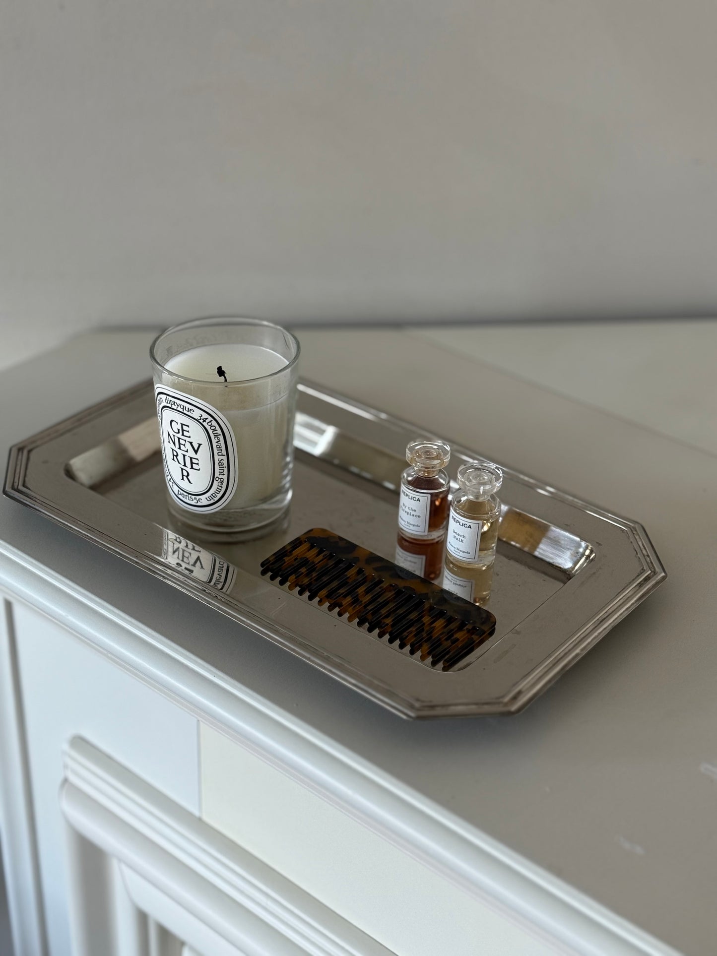 Vintage Silver-Plated rectangular Vanity Tray