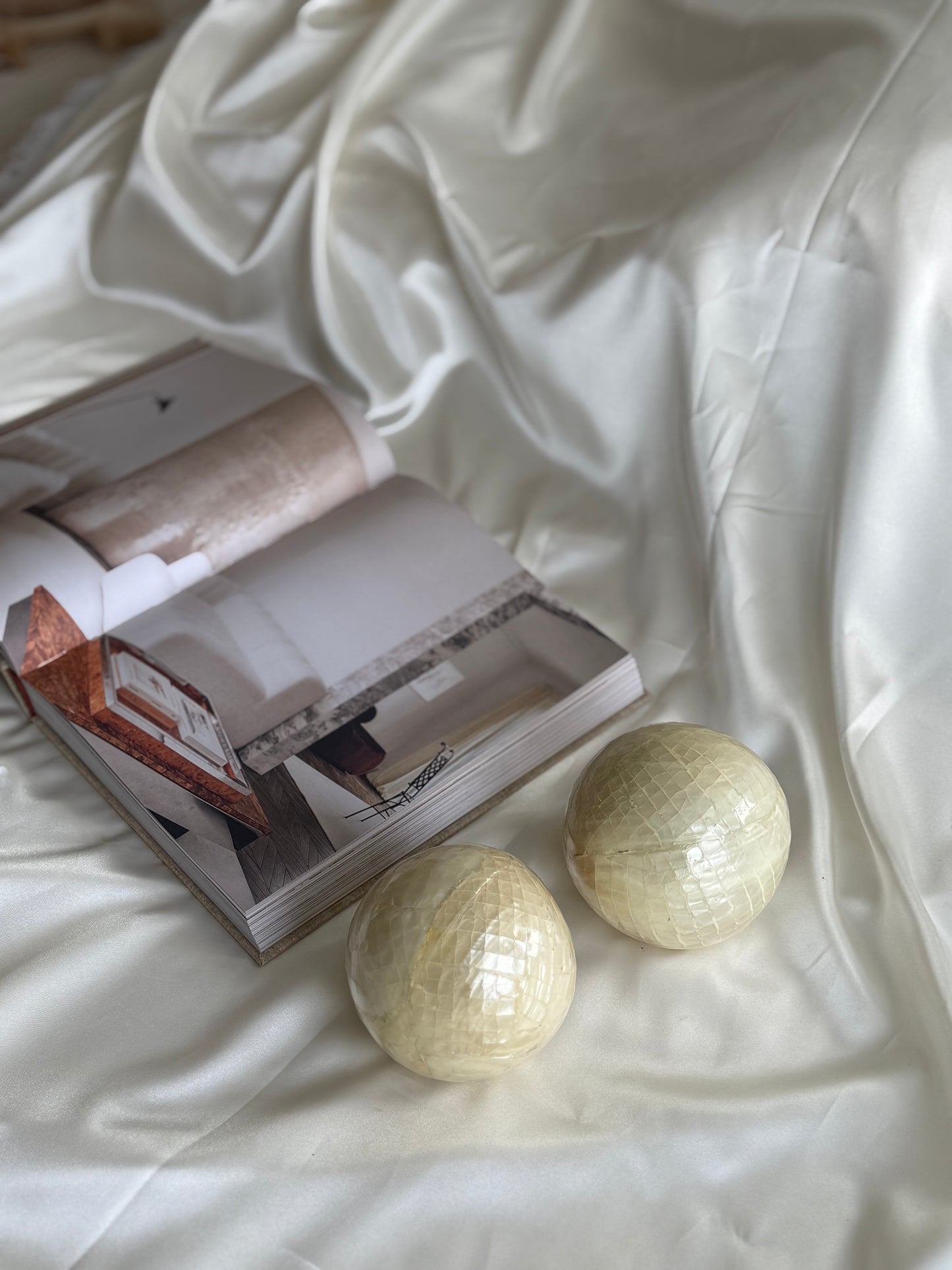Handcrafted Capiz Shell Decorative Spheres