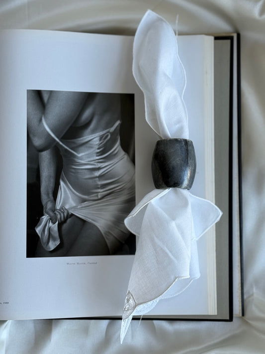 6 marble Napkin Rings