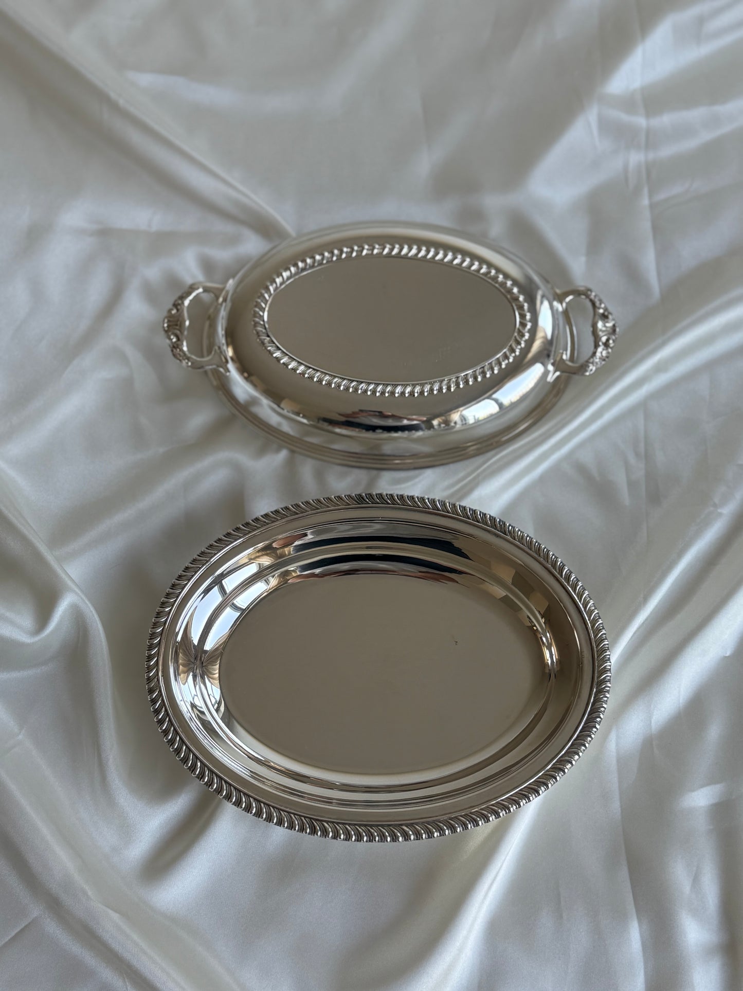 Vintage Silver-Plated Lidded Entrée Dish