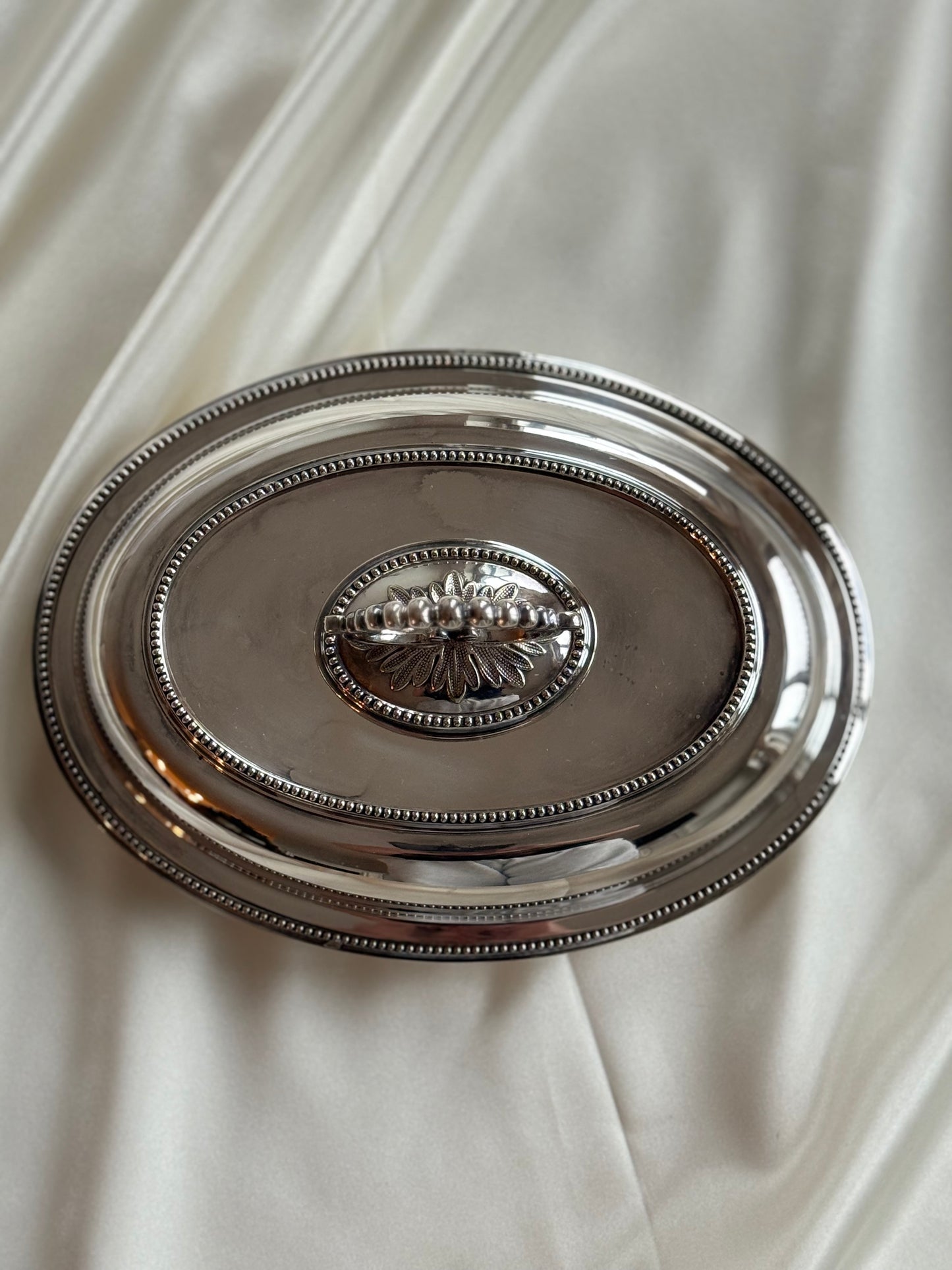 Vintage English Silver-Plated Covered Serving Dish – F. Brooks
