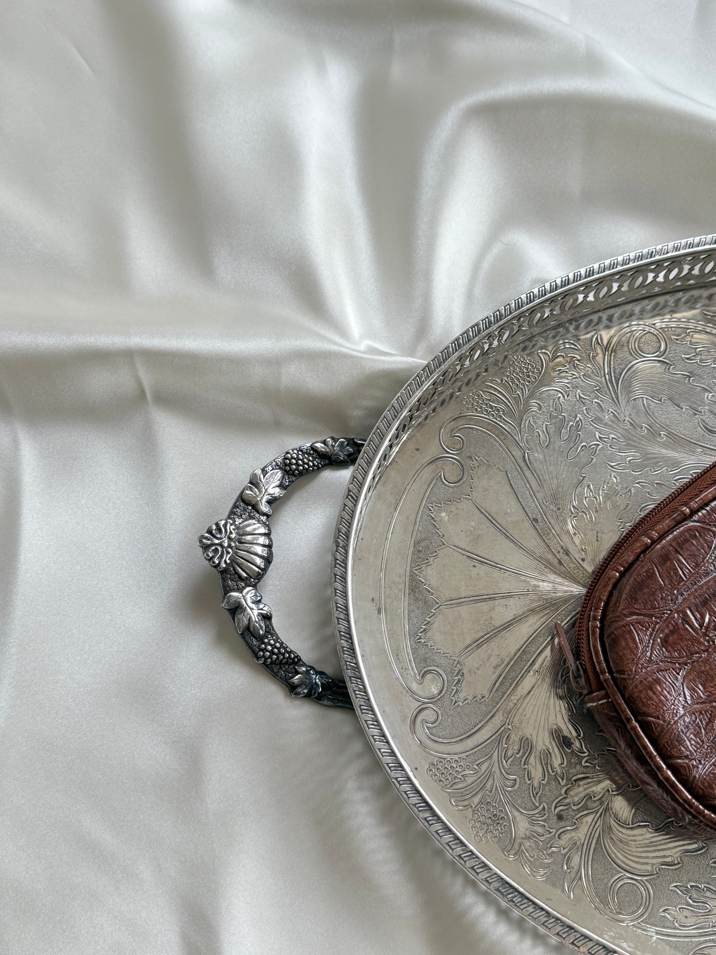 Vintage Silver plated serving tray