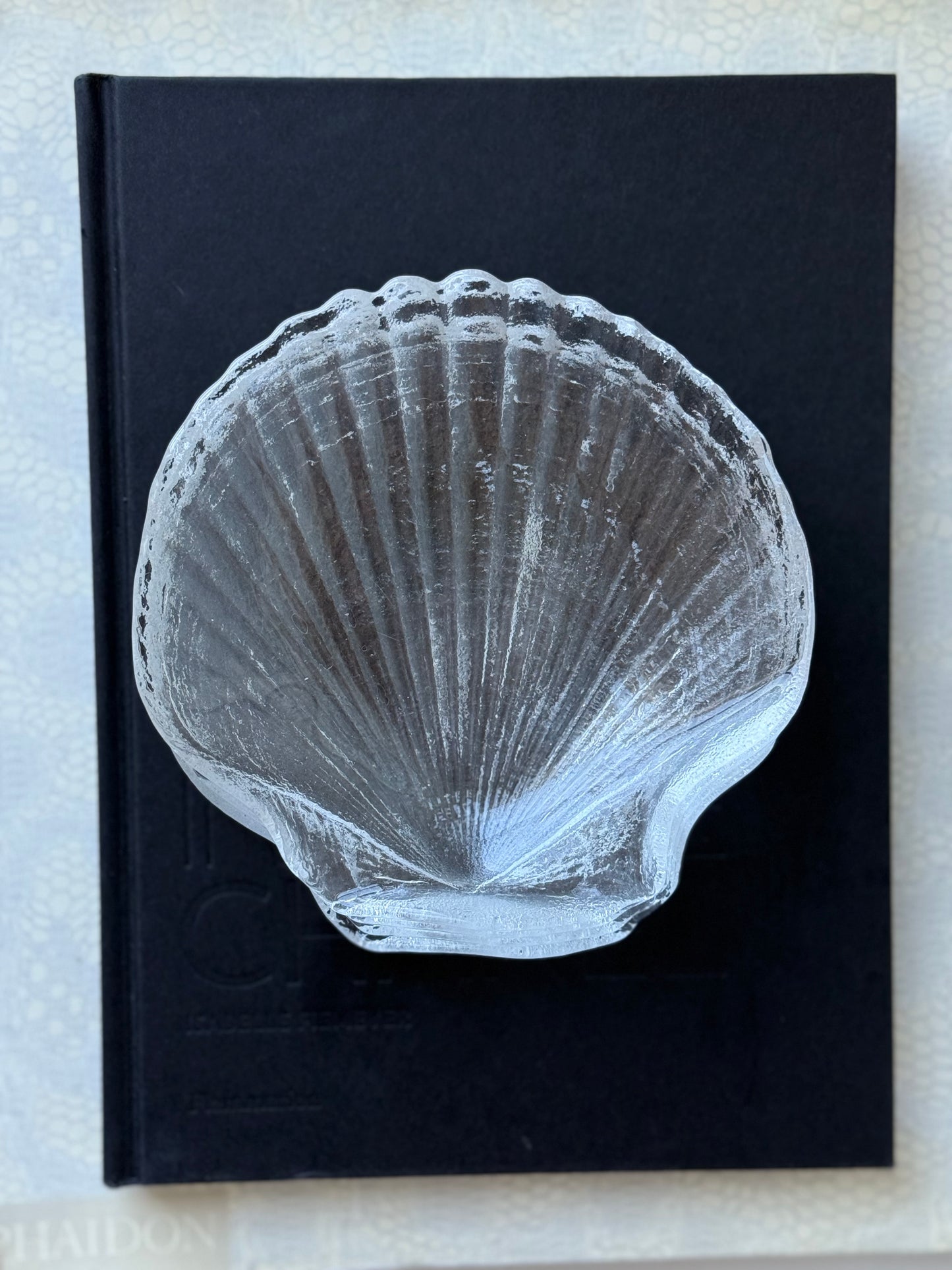 Vintage Glass Shell Plates (Set of 4)