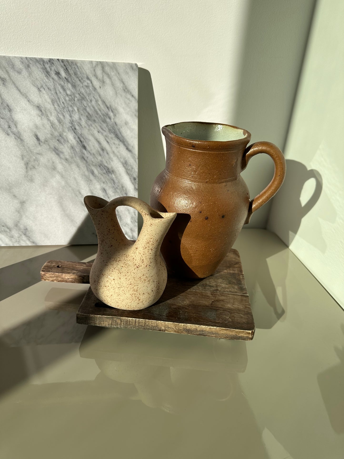 Pottery pitcher