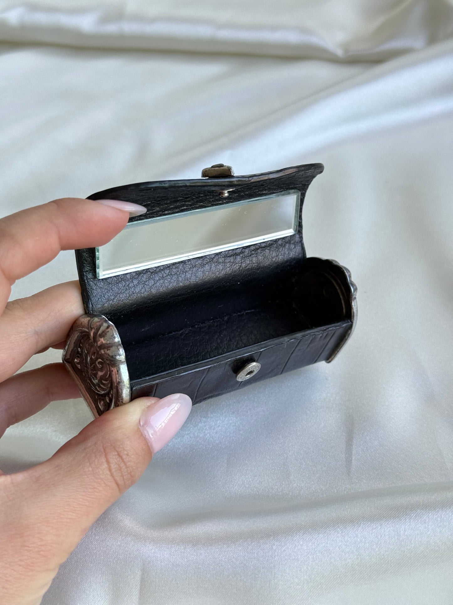 Vintage Lipstick Case with Mirror