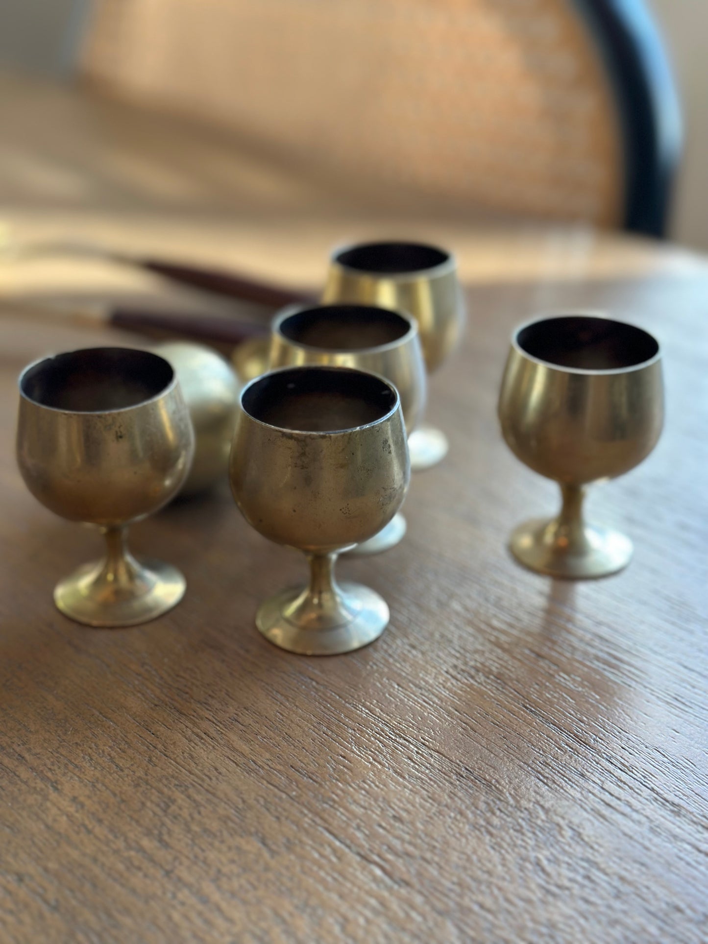 Mini brass globes