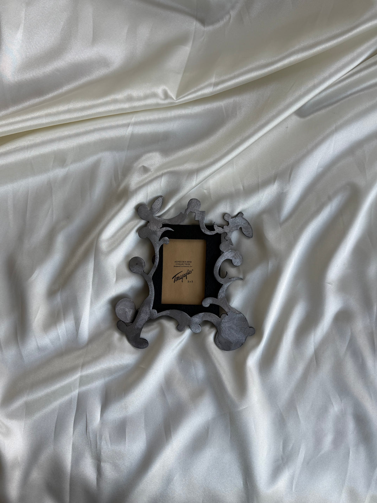 Agnes Bourne Collection Silver-Tone Ornate Picture Frame