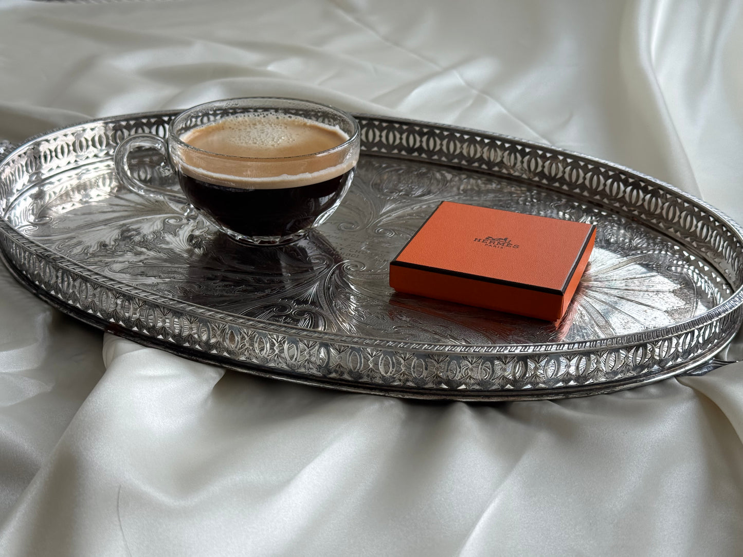 Vintage Silver plated serving tray