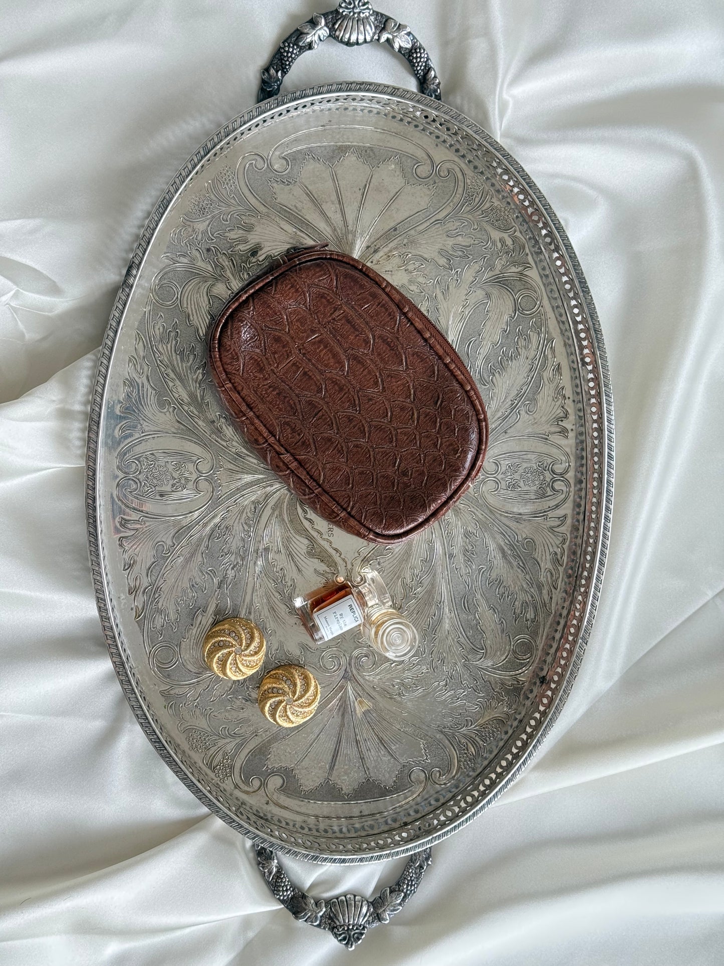 Vintage Silver plated serving tray