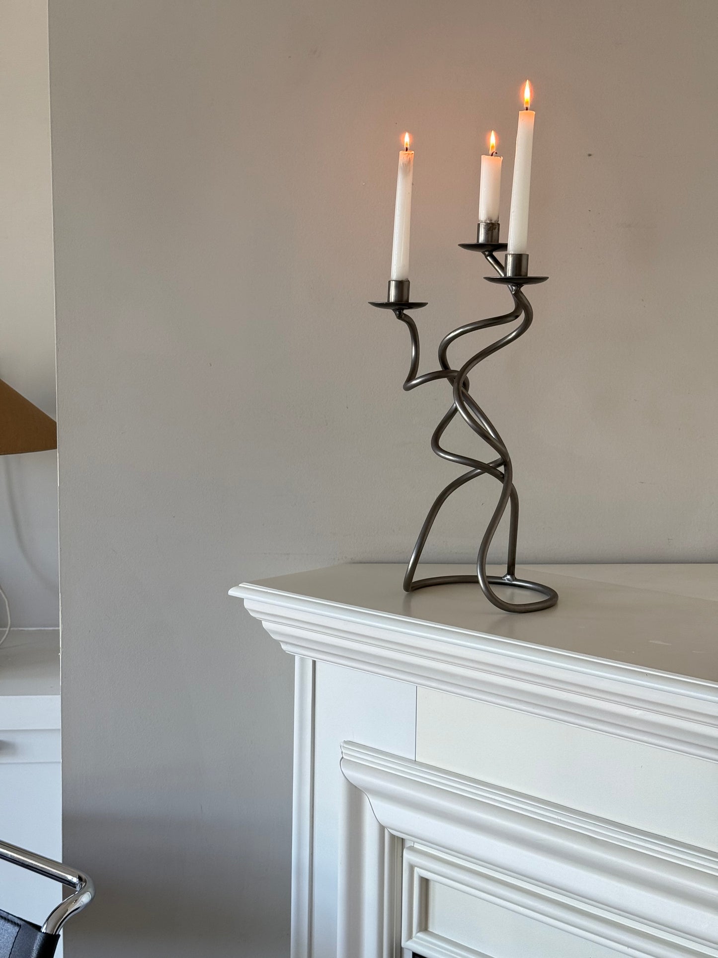 Large Vintage Sculptural Candelabra
