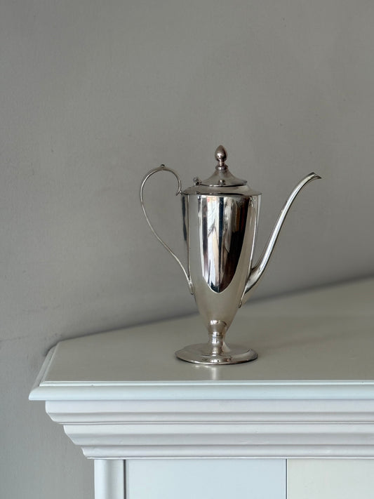 Vintage Silver-Plated Long-Spout Coffee Pot | Elegant Pedestal Design