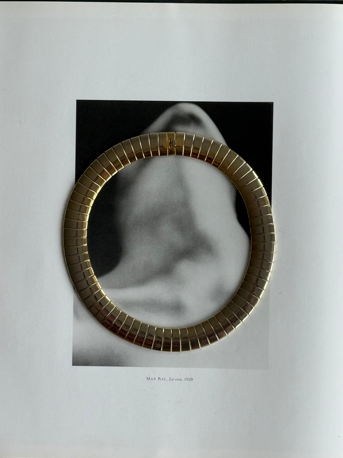 Vintage Gold-Tone Flexible Collar Necklace