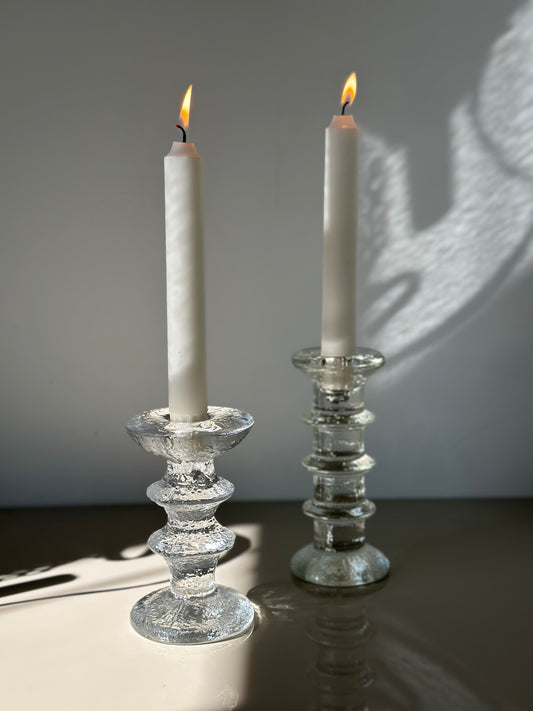 Italian glass candleholders