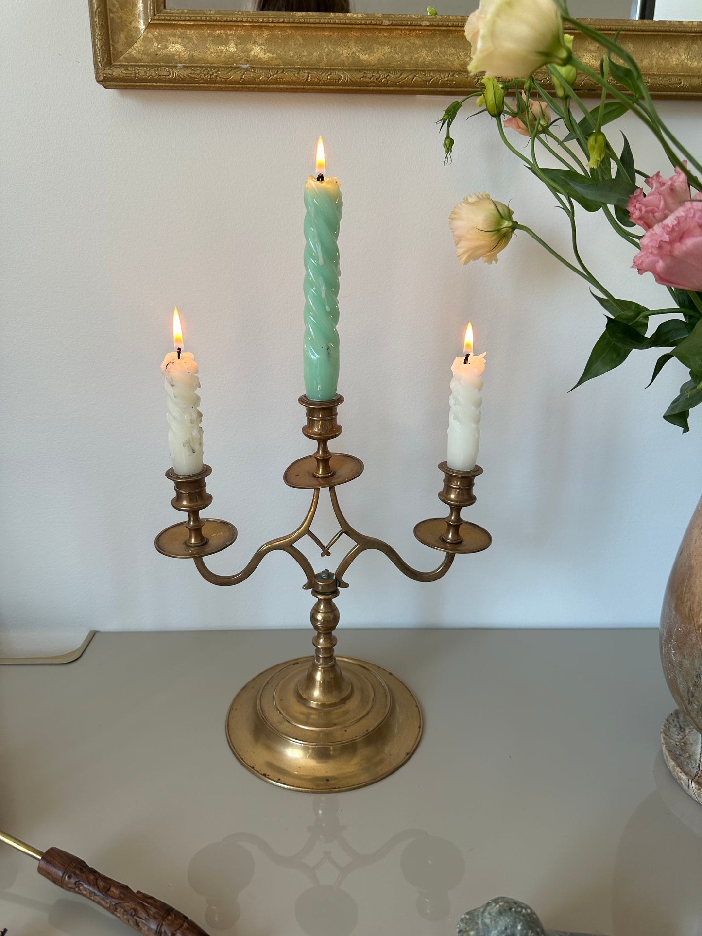 Vintage brass candelabra