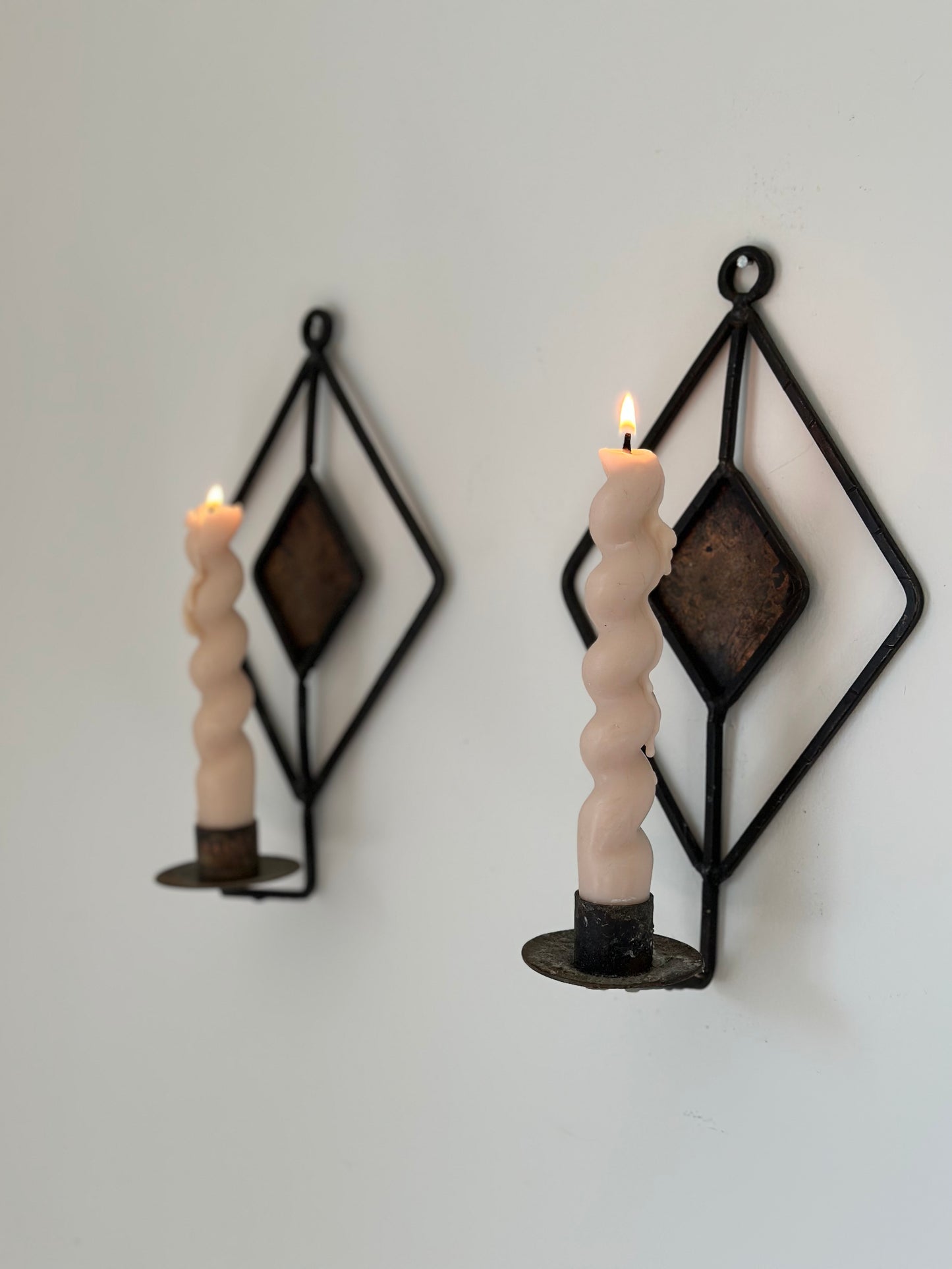 Two wall candleholders