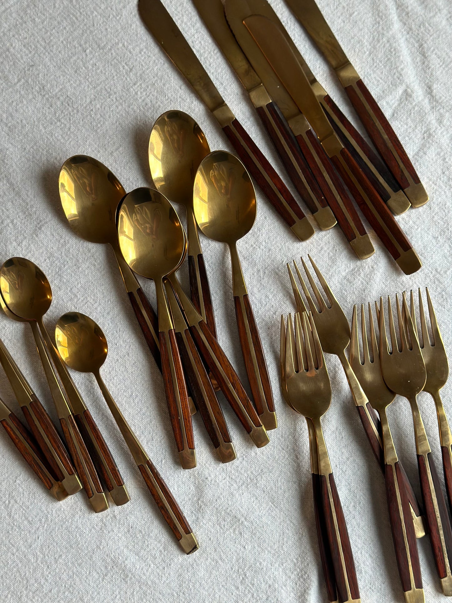 Jean-Claude bronze&Rosewood Utensils