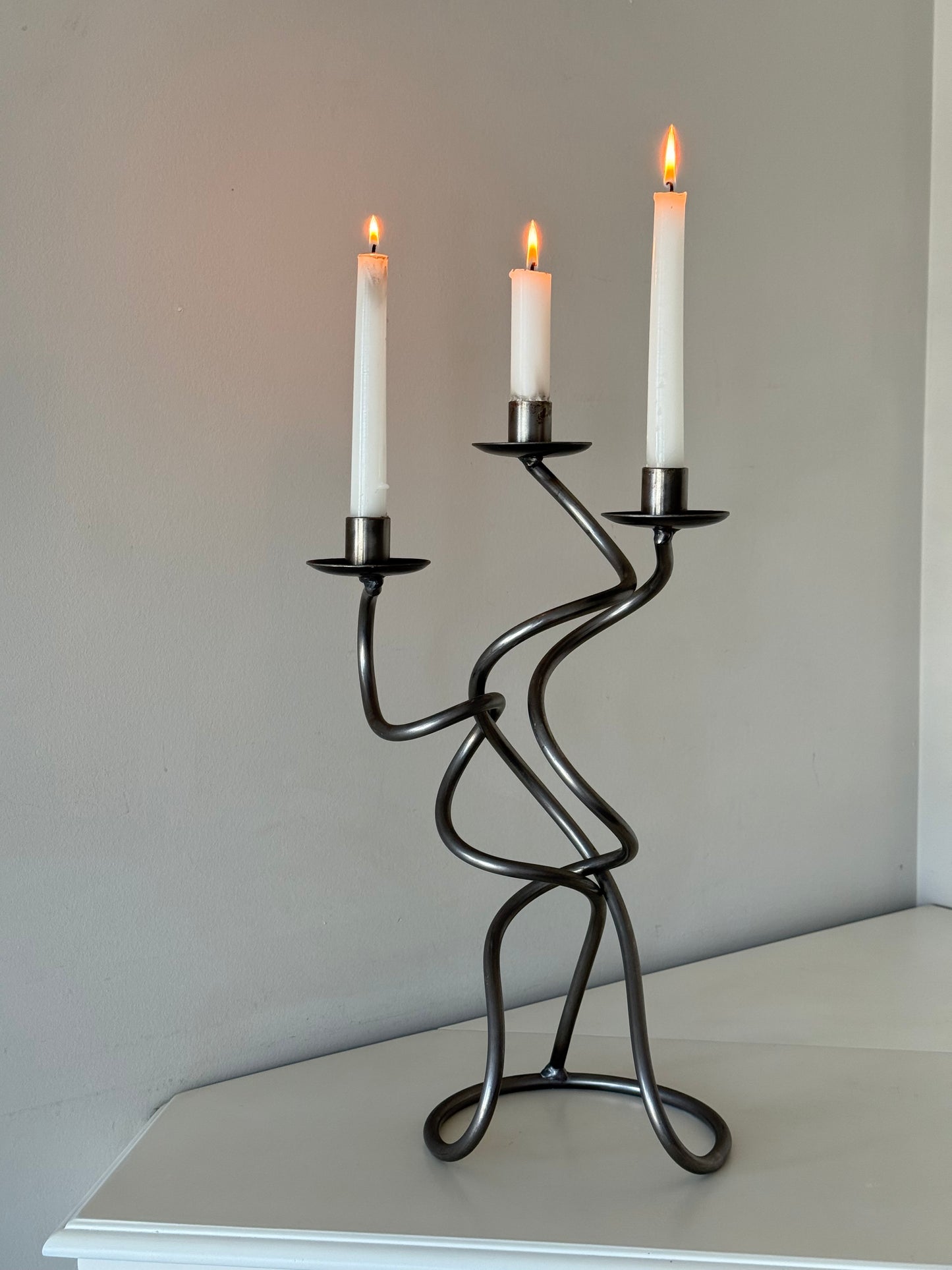 Large Vintage Sculptural Candelabra