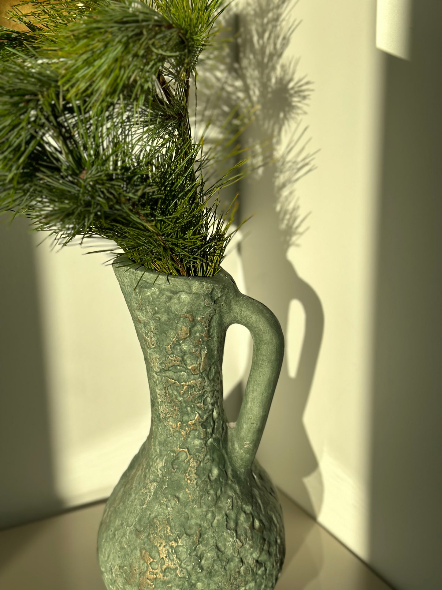 Sage green vase