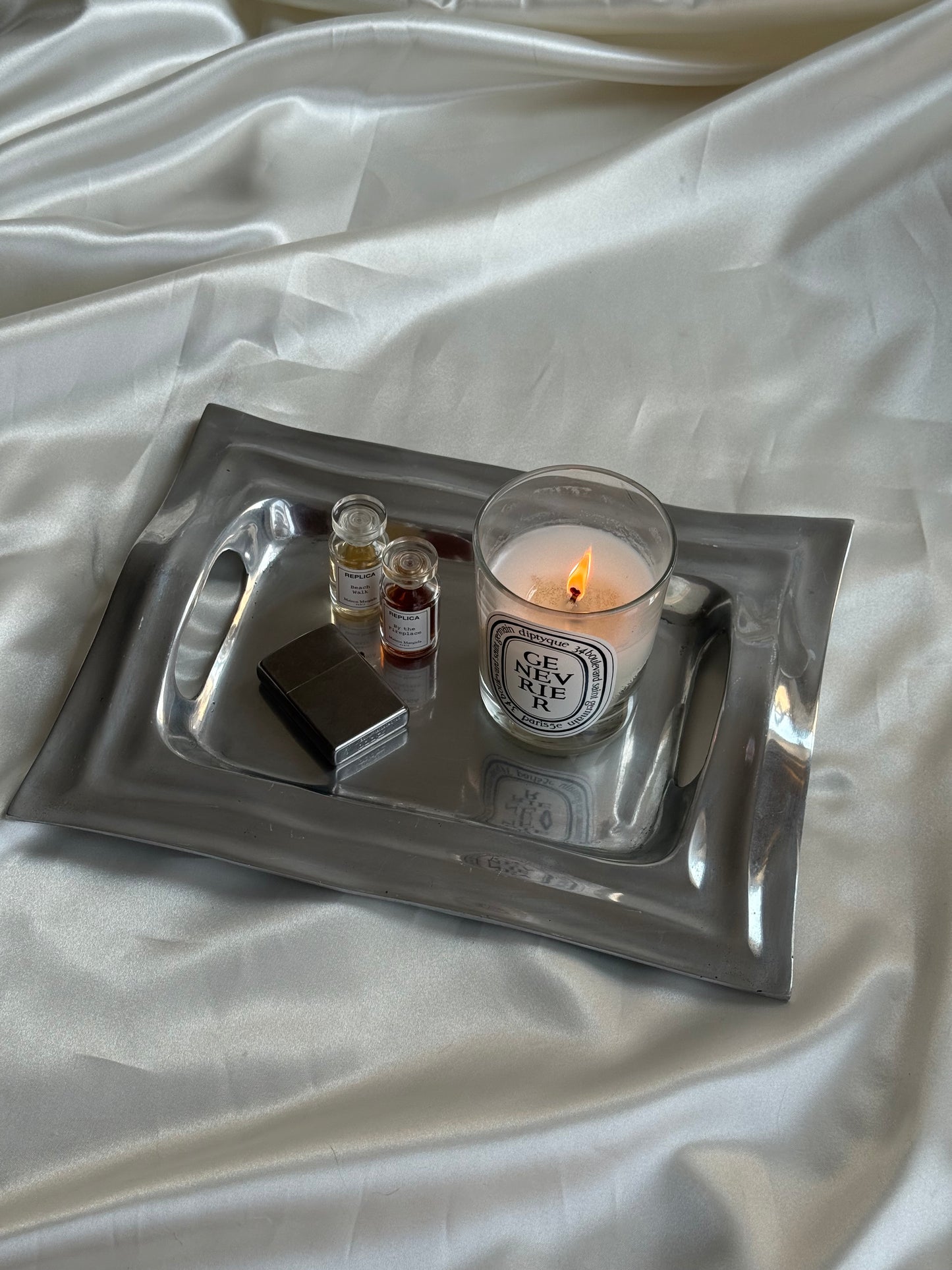 Vintage Sculptural Aluminum Tray