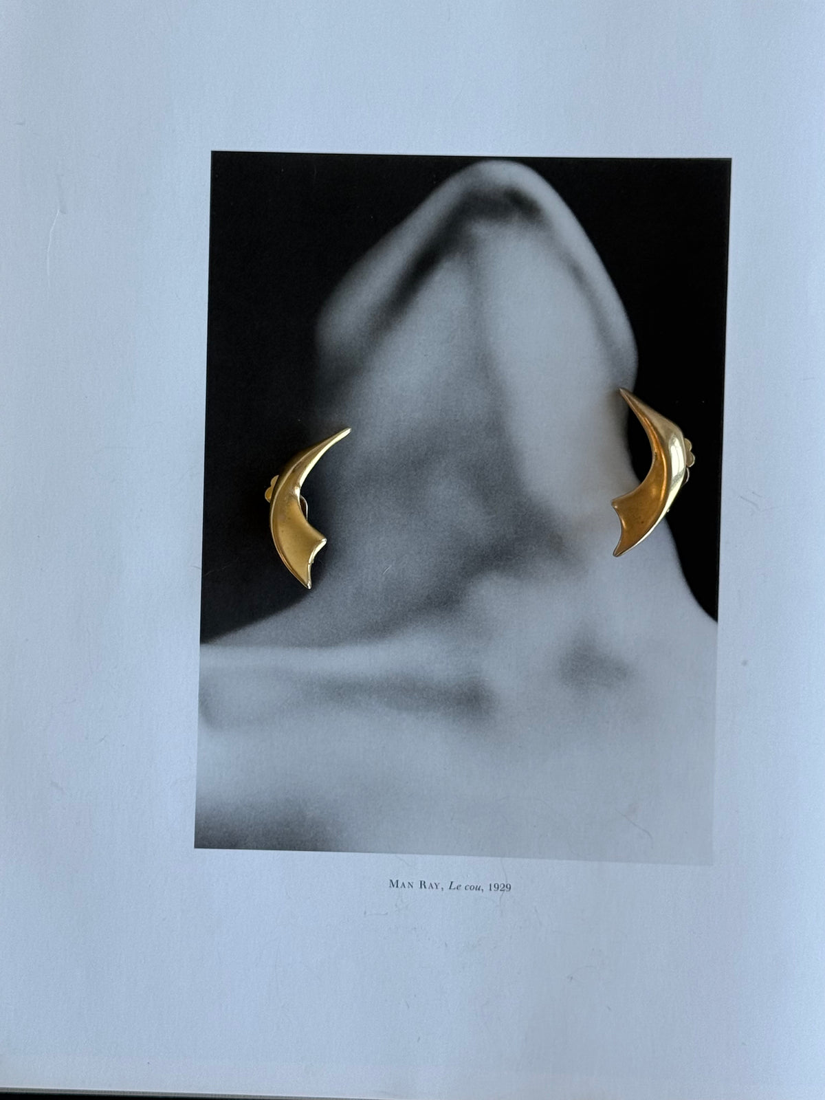 Vintage Sculptural Gold-Tone Clip-On Earrings