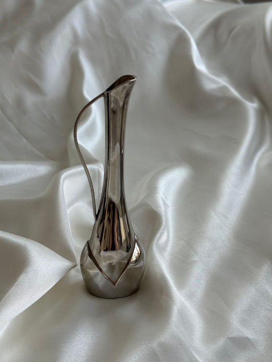 Vintage L’Argentière Silver Plated Sculptural Bud Vase
