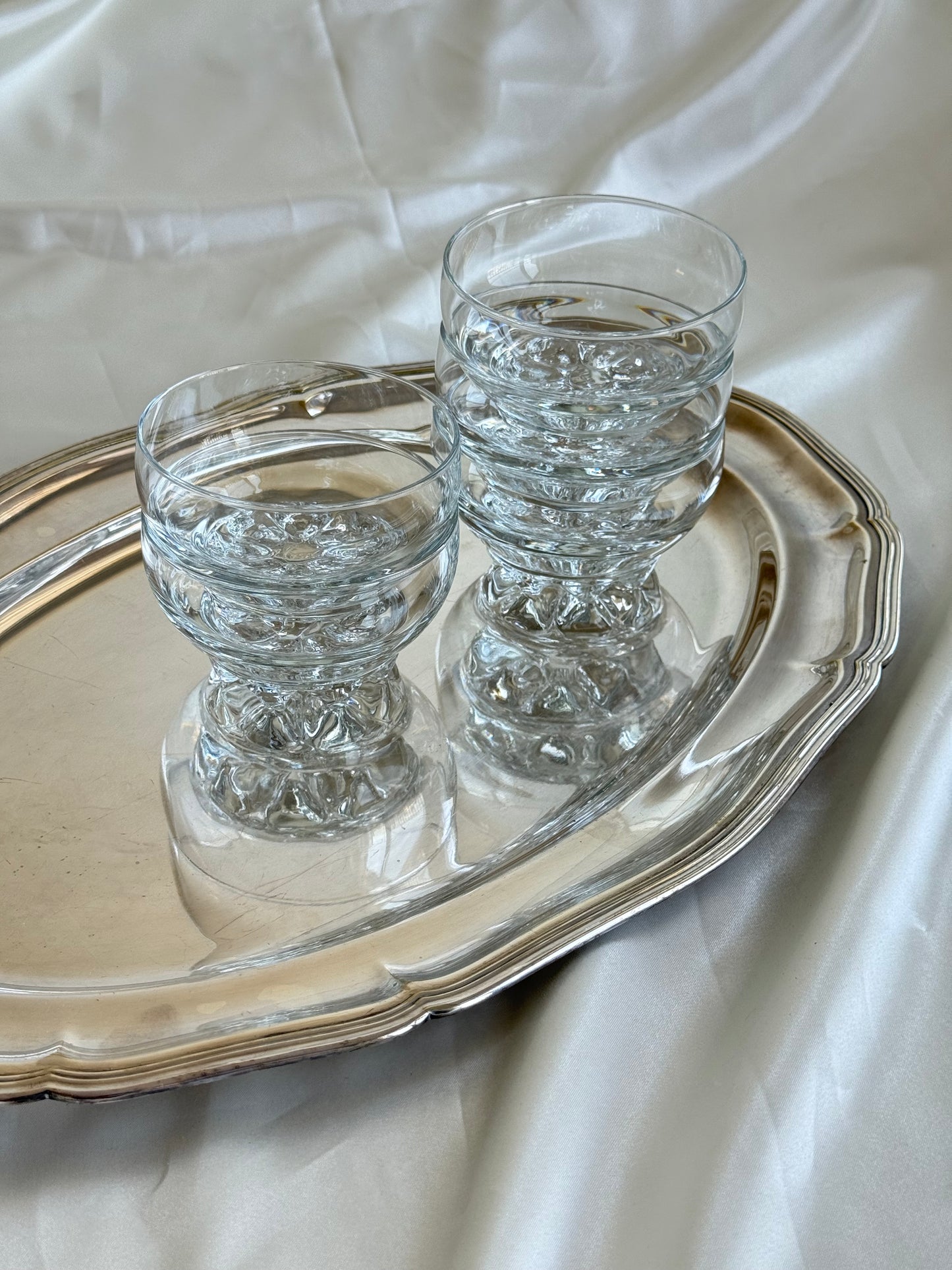 Set of 5 Vintage Italian Glass Dessert Bowls