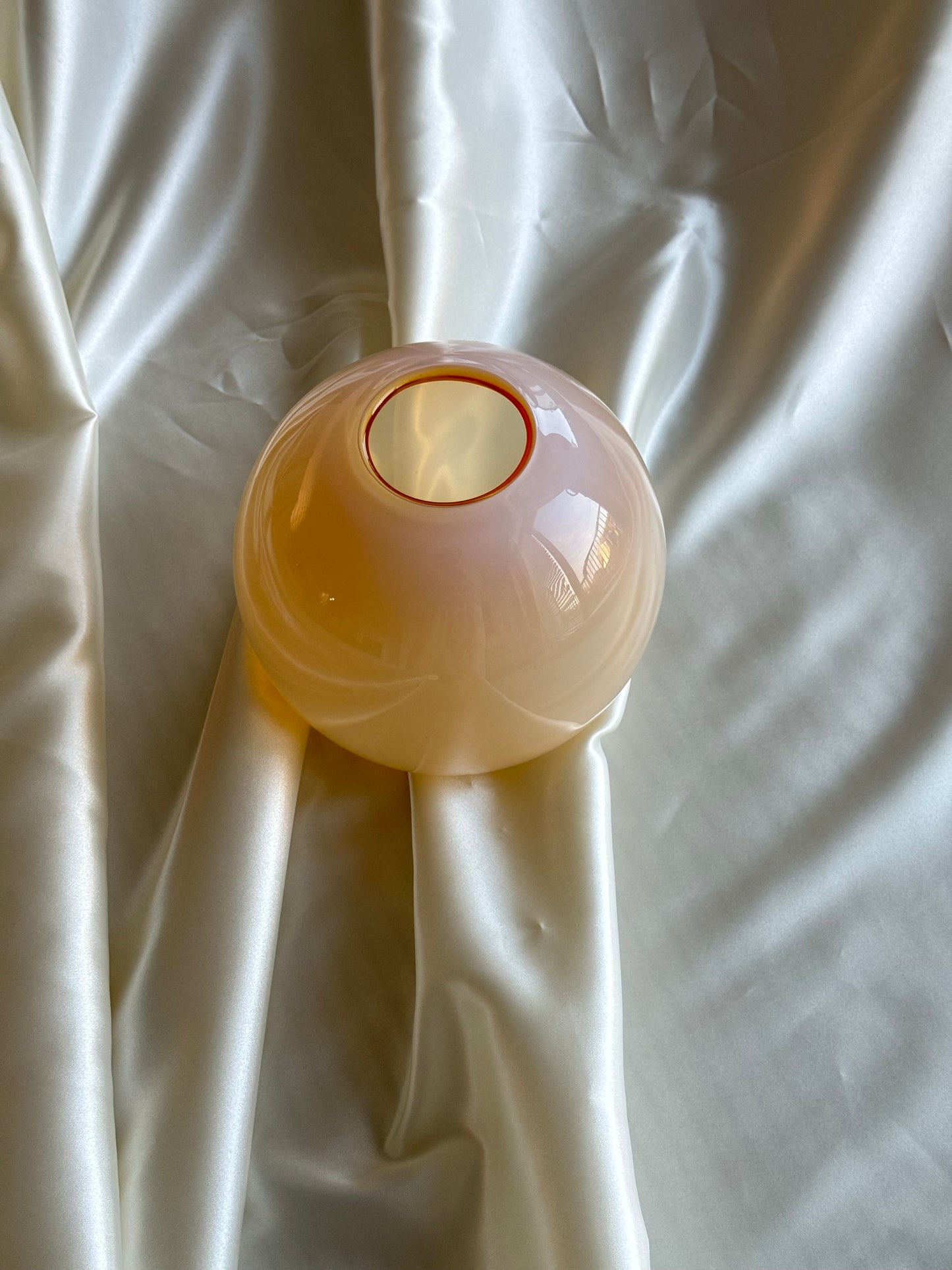 Vintage Milk Glass Globe Vase