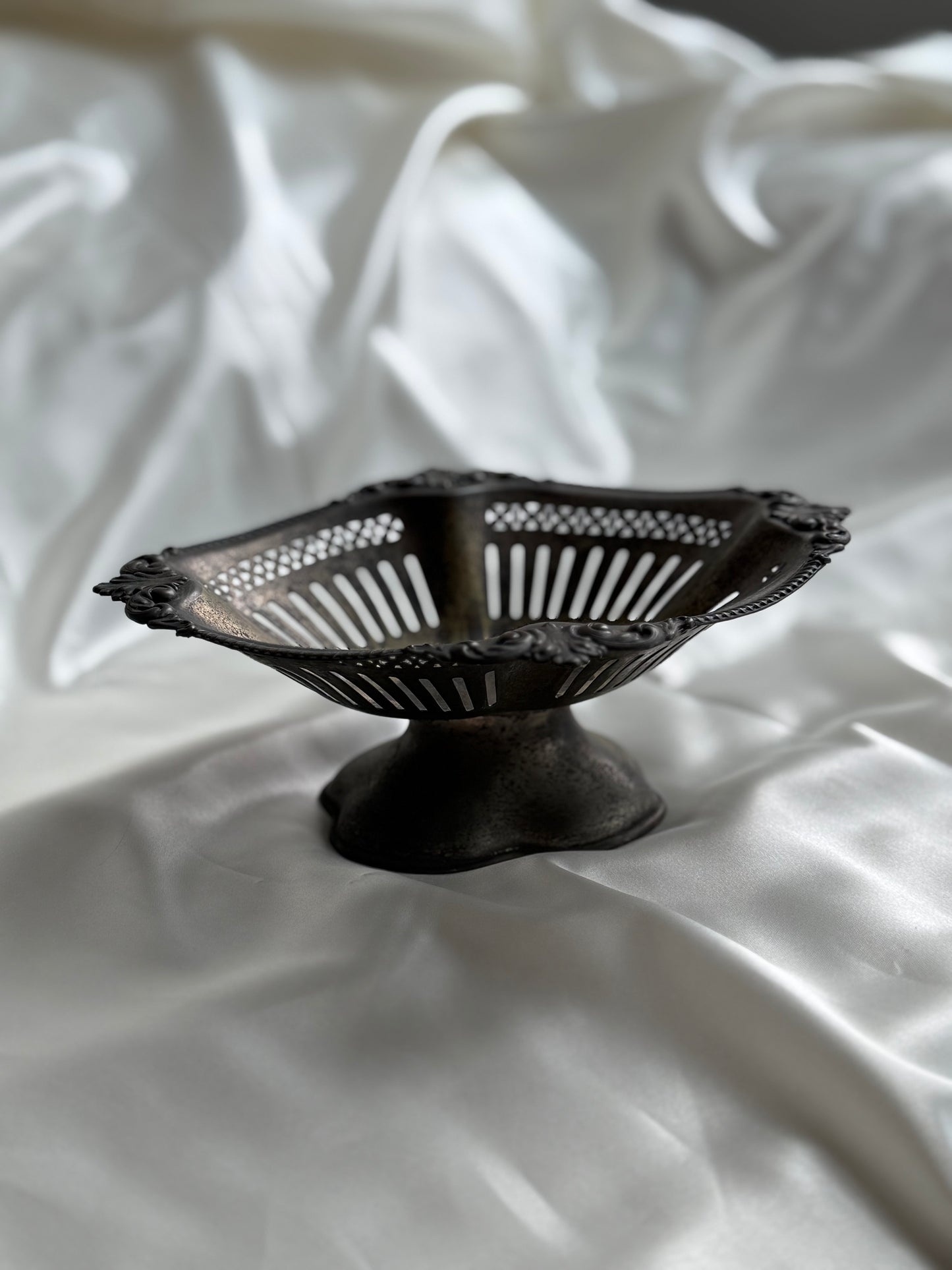 Vintage Ornate Pedestal Catchall