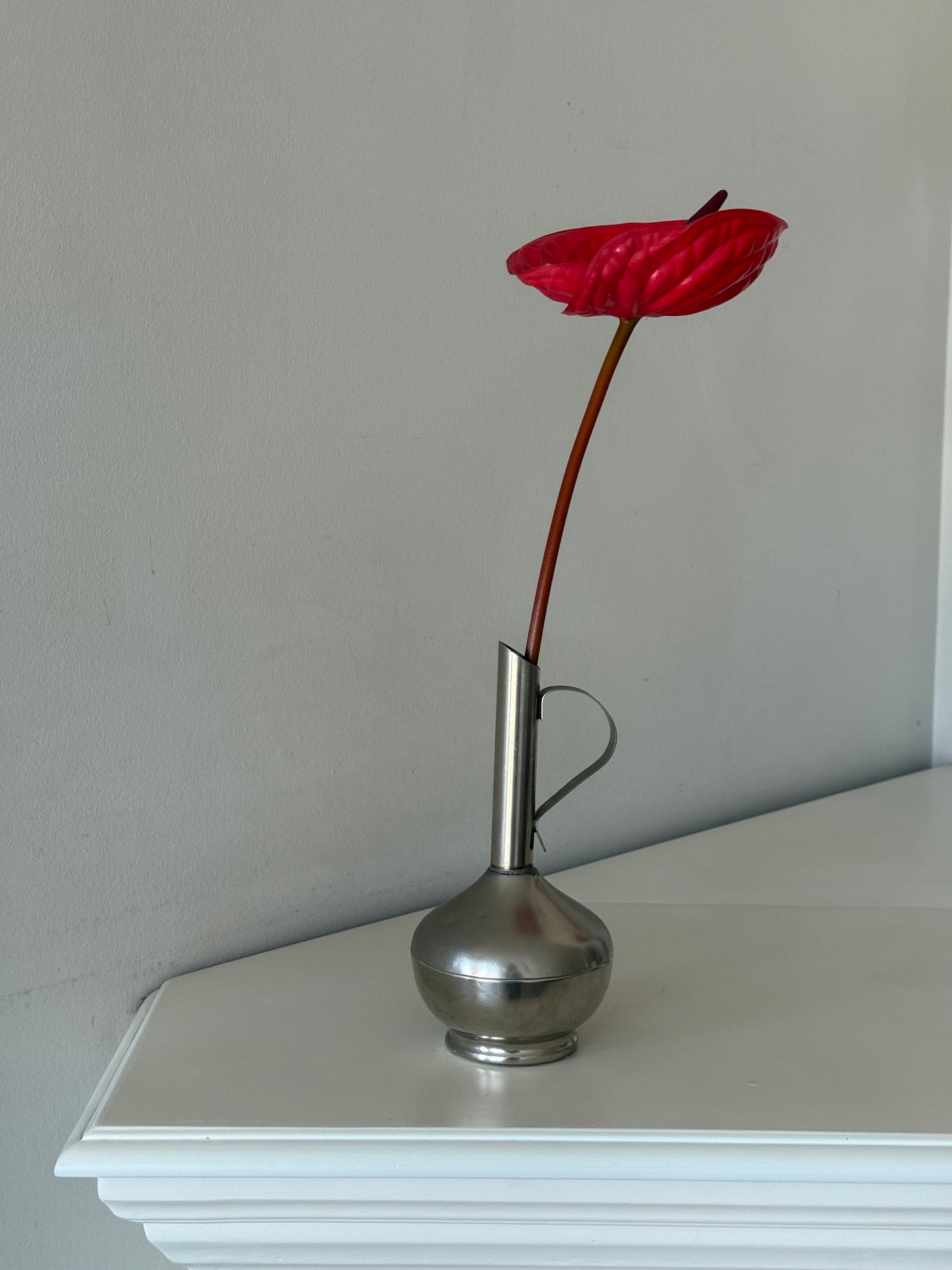 Vintage R10 Holland Pewter Miniature Pitcher / Bud Vase